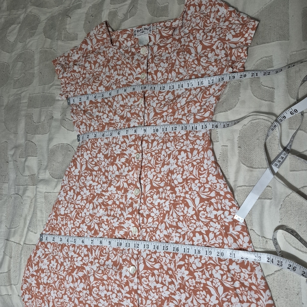Vintage Part Two Floral Button Down Midi Dress Size 8 - Picture 11 of 12